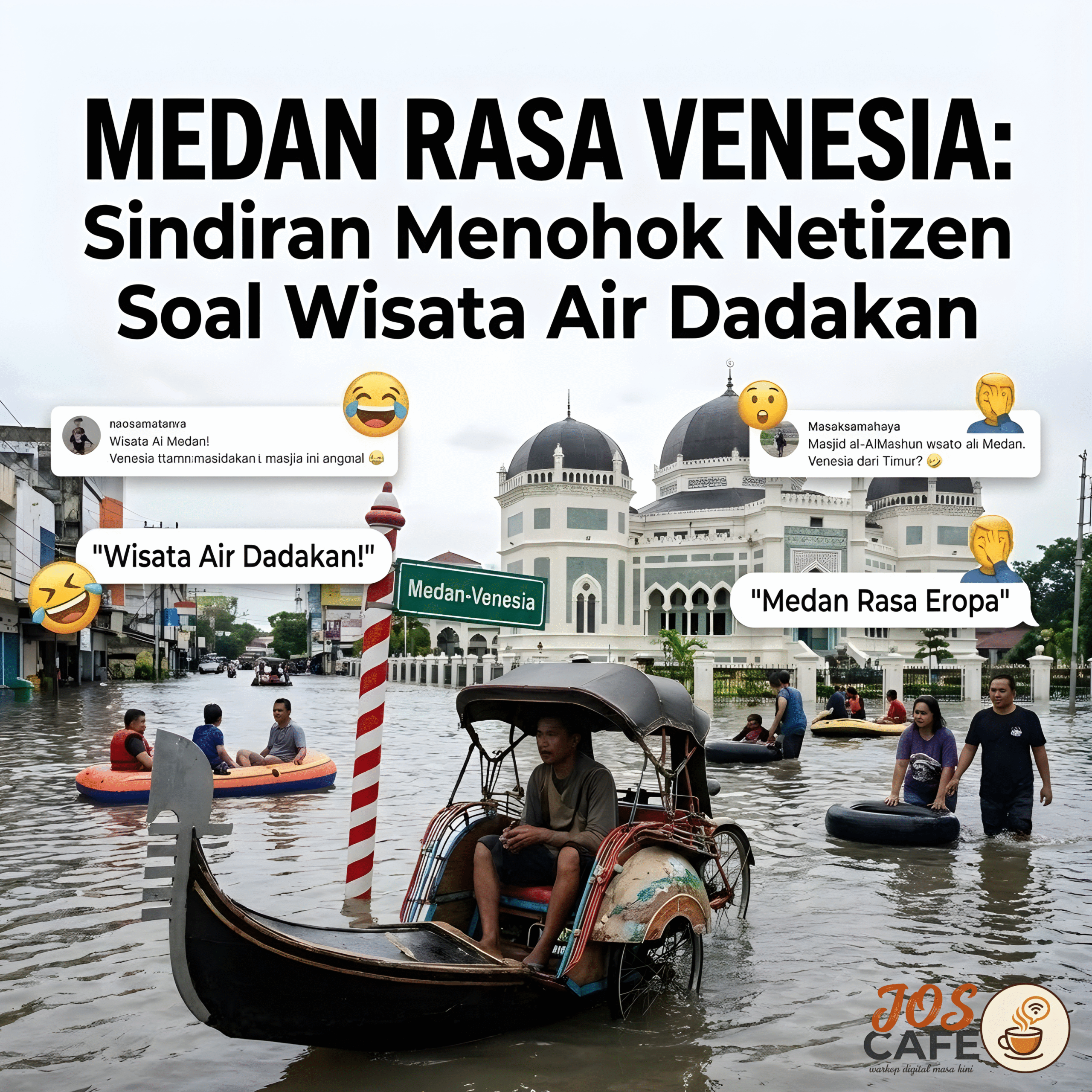 Medan Rasa Venesia: Sindiran Menohok Netizen Soal Wisata Air Dadakan.