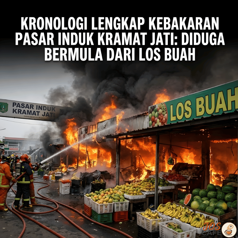 Kronologi Lengkap Kebakaran Pasar Induk Kramat Jati: Diduga Bermula dari Los Buah