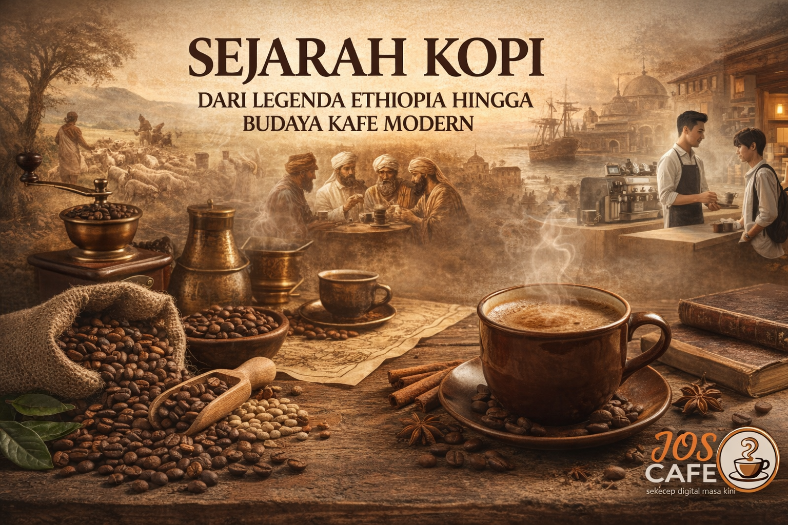 Sejarah Kopi: Dari Legenda Ethiopia hingga Budaya Kafe Modern