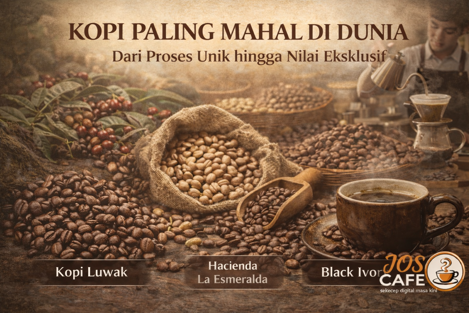 Kopi Paling Mahal di Dunia: Dari Proses Unik hingga Nilai Eksklusif