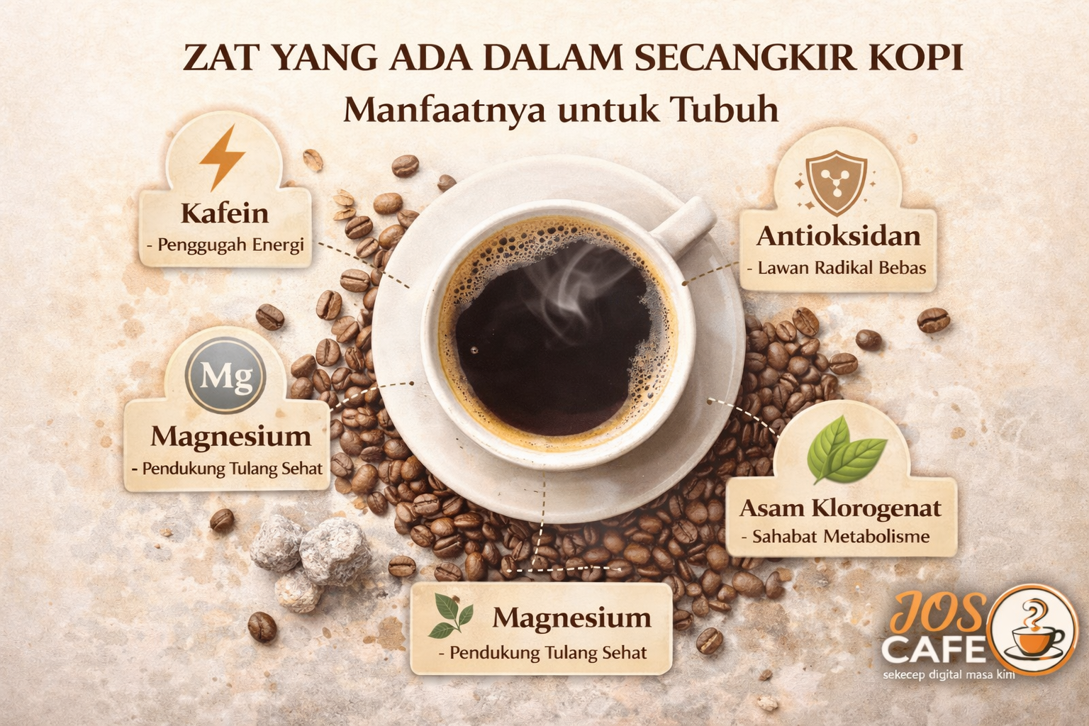 Zat Zat yang Ada di Dalam Secangkir Kopi dan Manfaatnya untuk Tubuh